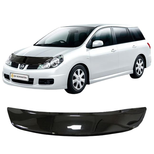 Дефлектор капота CA plastic 2010010104788 черный Nissan Wingroad