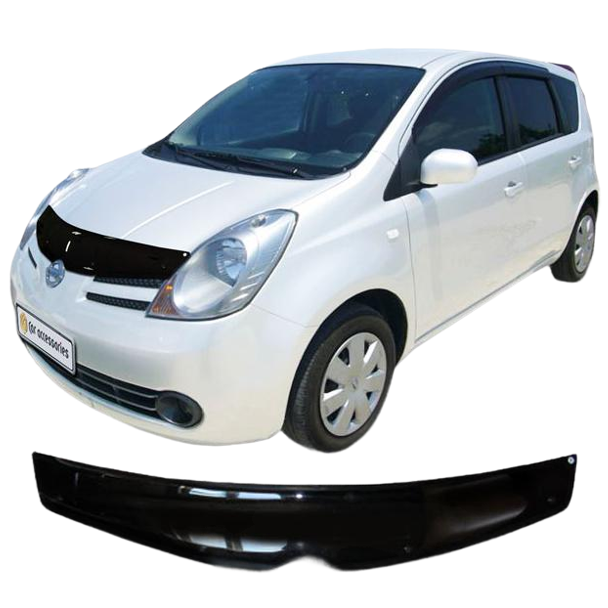 Дефлектор капота CA plastic 2010010104924 черный Nissan Note