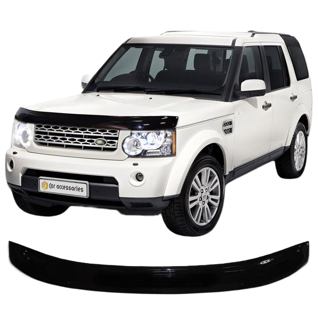 Дефлектор капота CA plastic 2010010105136 Land Rover Discovery 4 черный