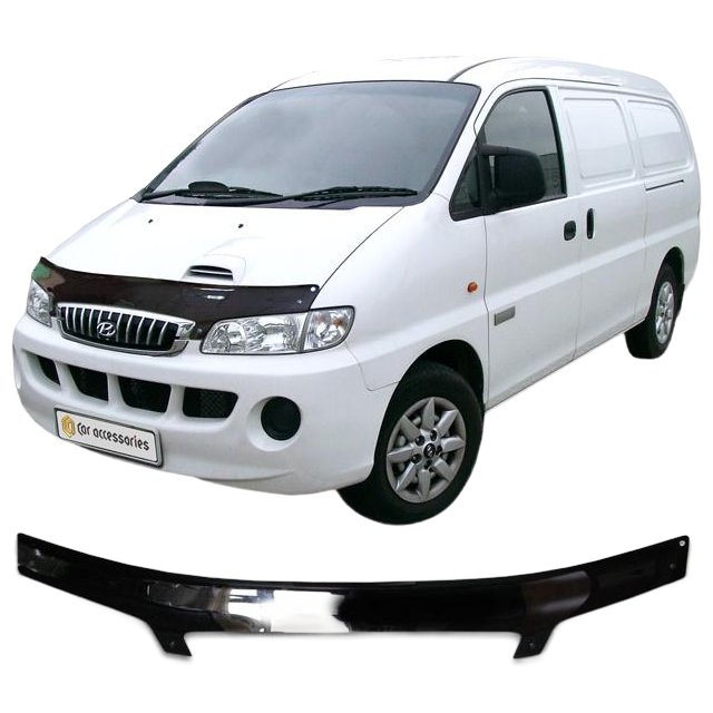 Дефлектор капота CA plastic 2010010105365 Hyundai Starex H1 черный