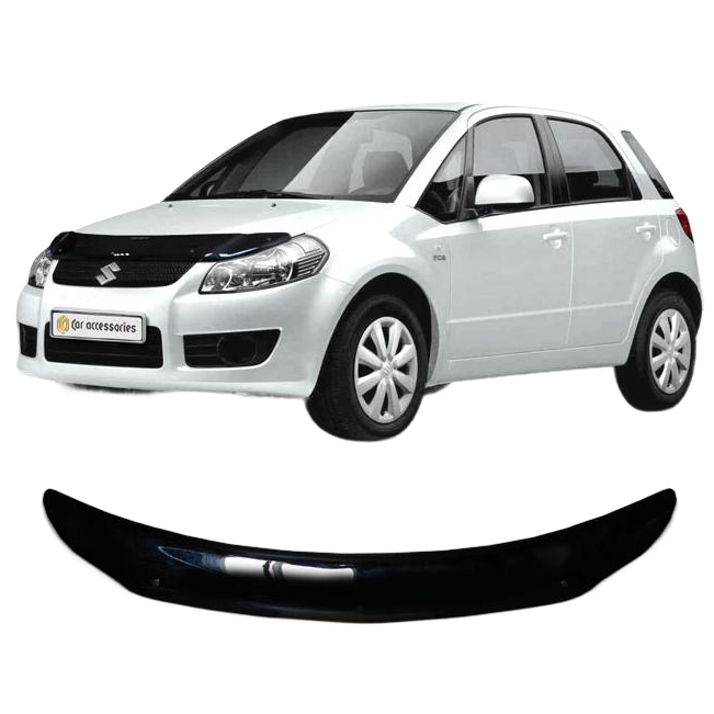 Дефлектор капота CA plastic 2010010105662 черный Suzuki SX4