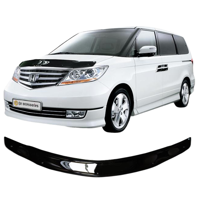 Дефлектор капота CA plastic 2010010106942 черный Honda Elysion Prestige
