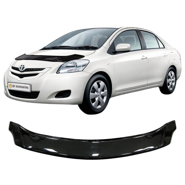 Дефлектор капота CA plastic 2010010107093 черный Toyota Belta