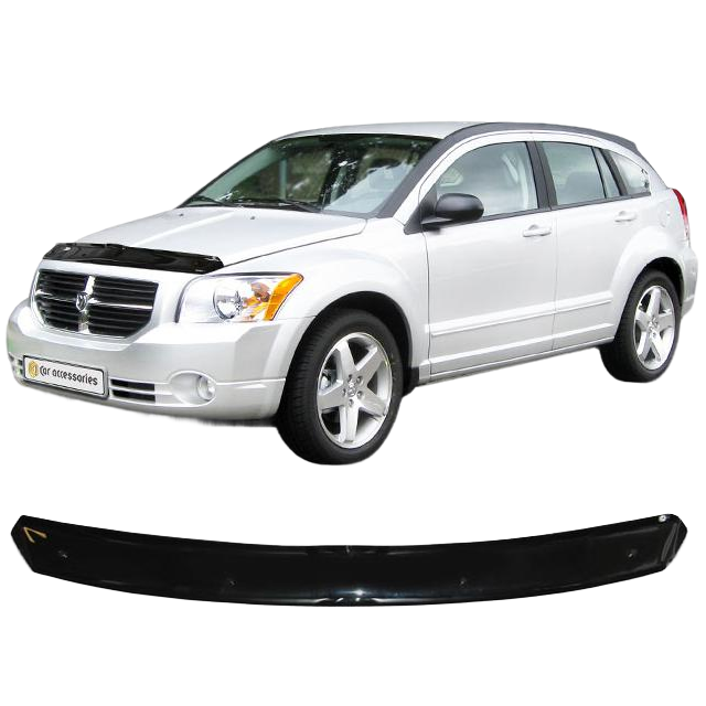 Дефлектор капота CA plastic 2010010107345 черный Dodge Caliber