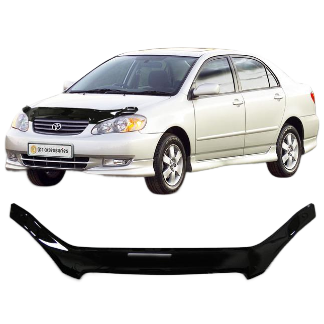 Дефлектор капота CA plastic 2010010107970 черный Toyota Corolla LE