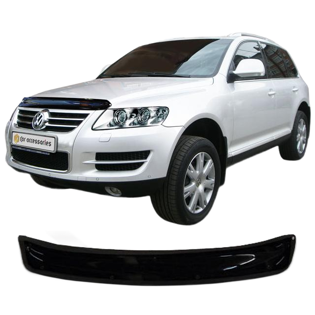Дефлектор капота CA plastic 2010010108069 черный Volkswagen Touareg