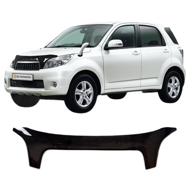 Дефлектор капота CA plastic 2010010108328 черный Daihatsu BE-GO
