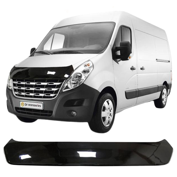 Дефлектор капота CA plastic 2010010108502 черный Renault Master