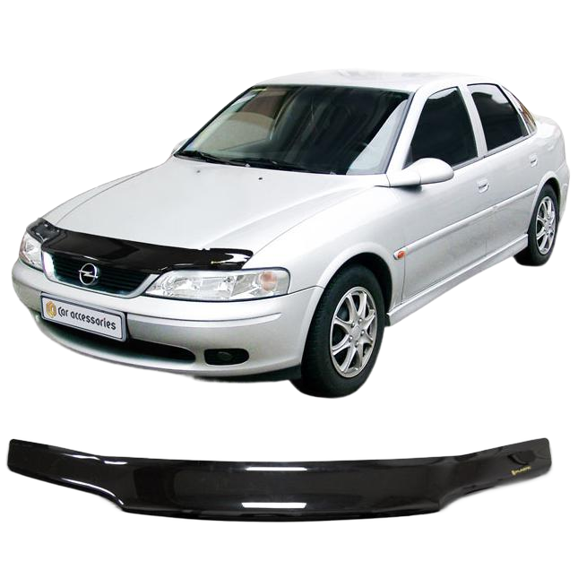Дефлектор капота CA plastic 2010010108717 черный Opel Vectra
