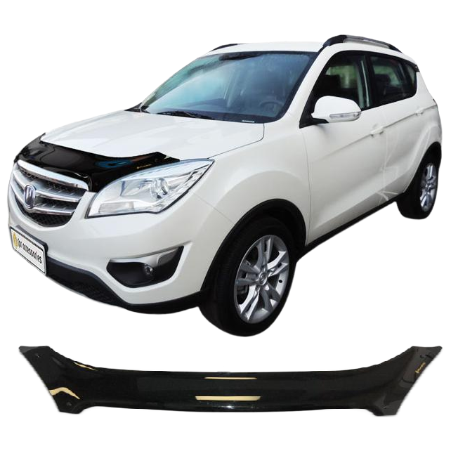 Дефлектор капота CA plastic 2010010109356 черный Changan CS35