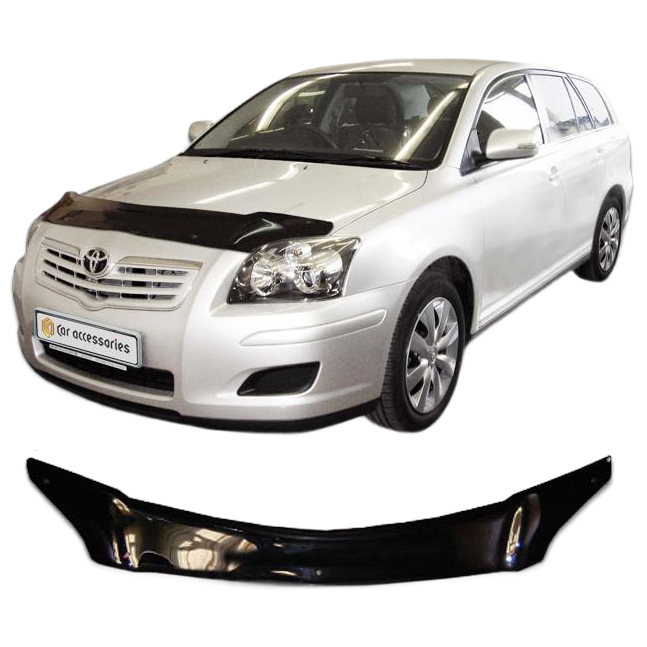 Дефлектор капота CA plastic 2010010109547 черный Toyota Avensis универсал