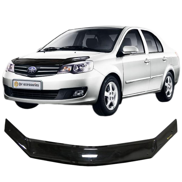 Дефлектор капота CA plastic 2010010109578 черный FAW V5
