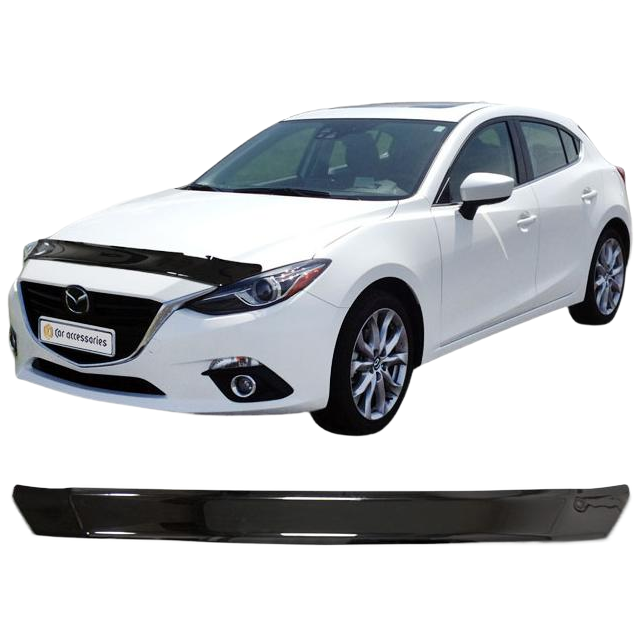Дефлектор капота CA plastic 2010010109585 черный Mazda 3 хэтчбэк