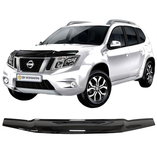 Дефлектор капота CA plastic 2010010109769 черный Nissan Terrano