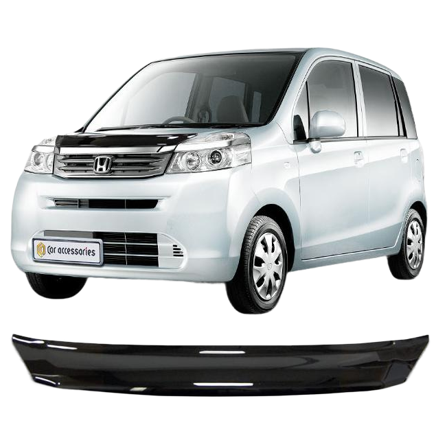 Дефлектор капота CA plastic 2010010110079 черный Honda Life
