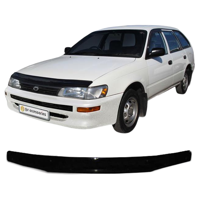 Дефлектор капота CA plastic 2010010111380 черный Toyota Corolla универсал