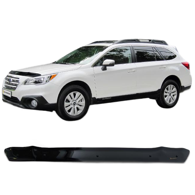 Дефлектор капота CA plastic 2010010111519 Subaru Outback черный