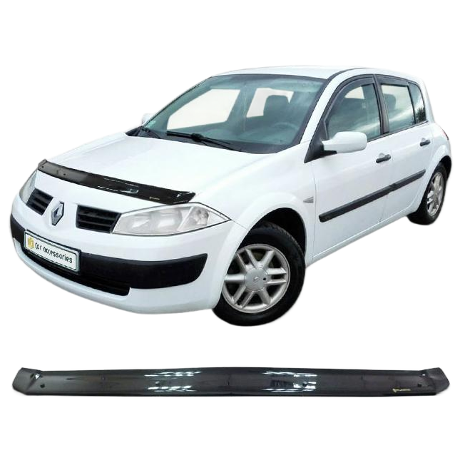 Дефлектор капота CA plastic 2010010111885 черный Renault Megane хетчбек