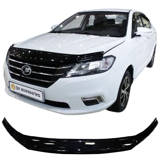 Дефлектор капота CA plastic 2010010111908 черный Lifan Solano