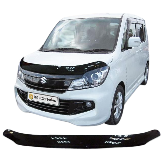 Дефлектор капота CA plastic 2010010112707 черный Suzuki Solio Bandit