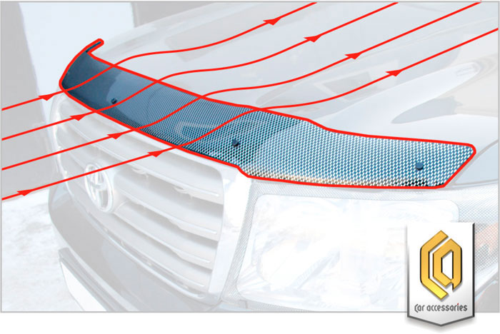 Дефлектор капота CA plastic 2010010305116 черный полупрозрачный Toyota RAV4