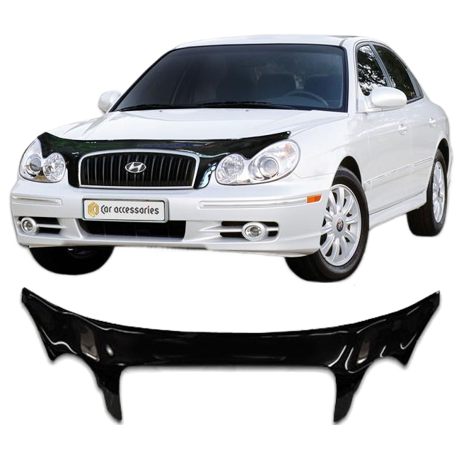 Дефлектор капота CA plastic 2010060101805 черный Hyundai Sonata