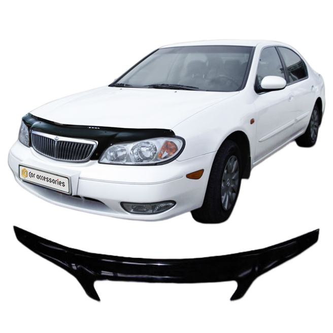 Дефлектор капота CA plastic 2010060104141 черный Nissan Maxima