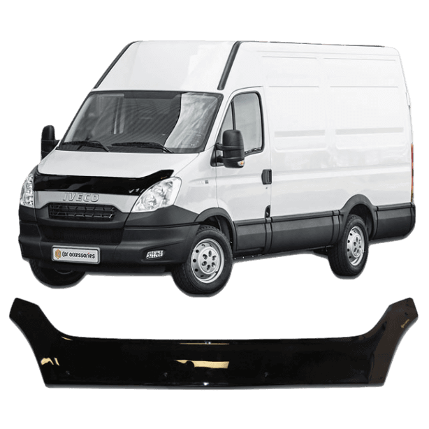 Дефлектор капота CA plastic 2010060109207 черный Iveco Daily