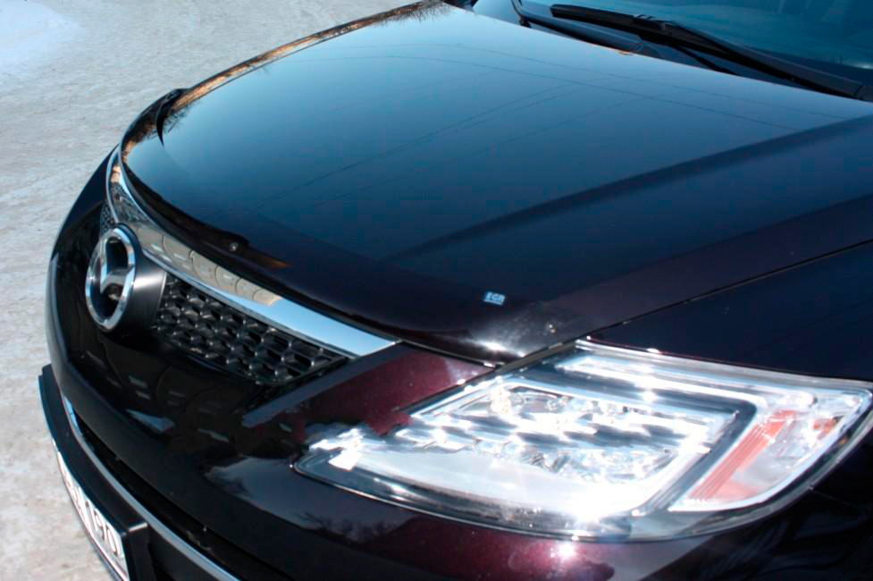 Дефлектор капота EGR 023051L Mazda Cx 9 2009- черный