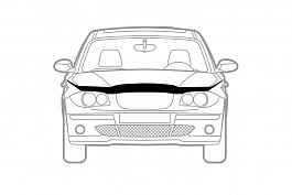 Дефлектор капота SIM NLD.SHYSOL1412 HYUNDAI SOLARIS SD HB (2014-2017) черный