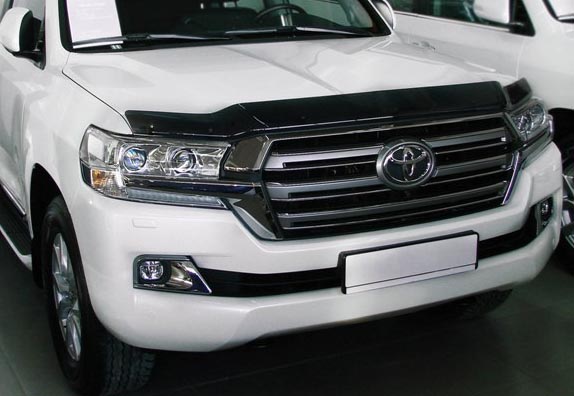 Дефлектор капота SIM NLD.STOLCR1512 TOYOTA LC 200, 2015- черный