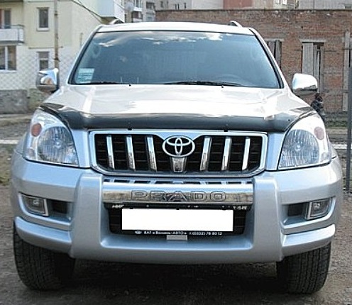 Дефлектор капота SIM NLD.STOLCP0112 TOYOTA Land Cruiser Prado 120 (2001-2008) черный
