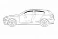 Autoclover A077 Hyundai Elantra 2001-2006/Avante XD HB (Корея) черный