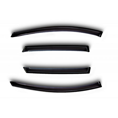 Дефлекторы окон SIM NLD.SSCKAR1732 4 door Skoda Karoq 2017-, черный