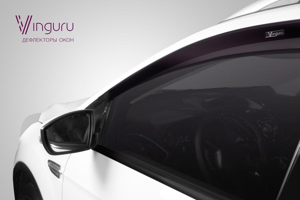 Дефлекторы окон Vinguru AFV43412 Mazda 6 Iii 2012- Сед, черный