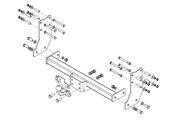 Фаркоп AvtoS FD-34 Ford Transit шасси 2000-2014