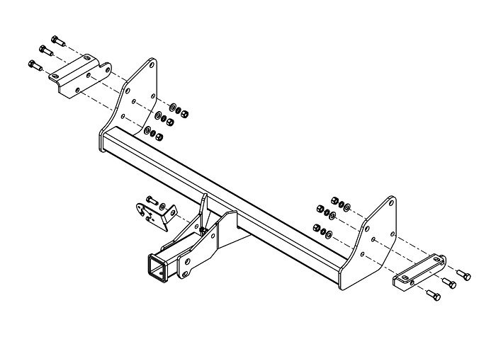 Фаркоп AvtoS MI-30 Mitsubishi Pajero III, IV 2000-2007, 2007-