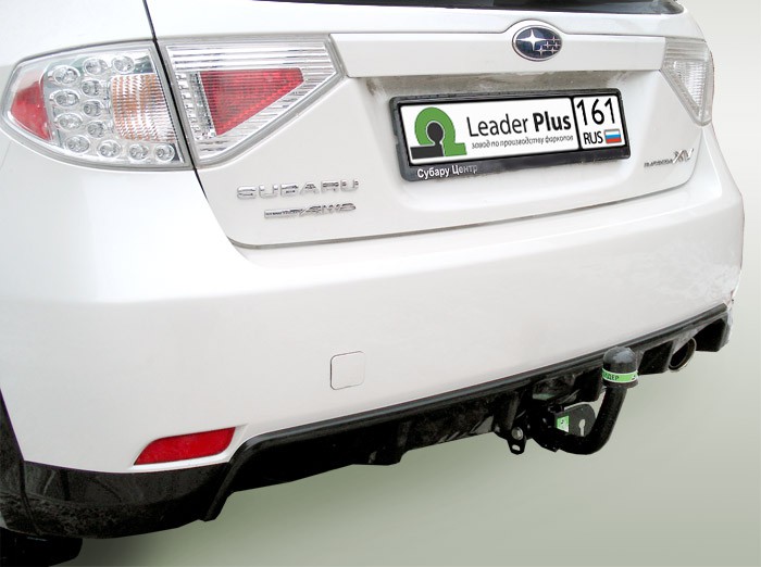 Фаркоп Leader Plus S304-A Subaru IMPREZA (хетчбек) G3 2007-....(c универсальным электропакетом)
