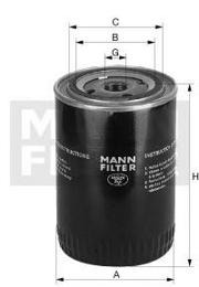 Фильтр масляный MANN FILTER W7124