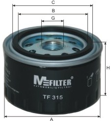 Фильтр масляный MFILTER TF315