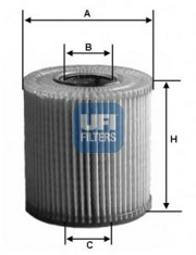 Фильтр масляный UFI 2503000