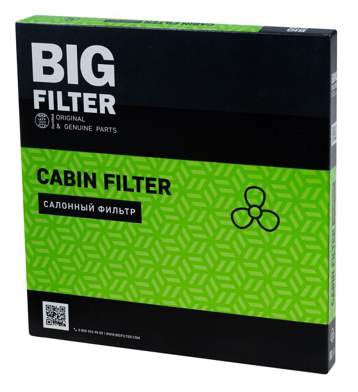 Фильтр салонный BIG FILTER GB98104C Geely, Volvo XC40 1.5/2.0 18>