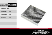 Фильтр салонный FORTECH FS038C-