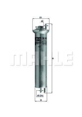 Фильтр топливный Mahle KL96