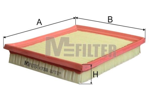 Фильтр воздушный MFILTER K7058