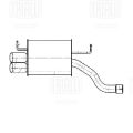 Trialli EMM3015 BMW 5 E60 (03) 2.5i основной алюминизированная сталь