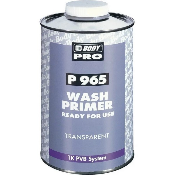 Грунт BODY 965 WASH PRIMER кислотный 1К бесцветный 1 л.
