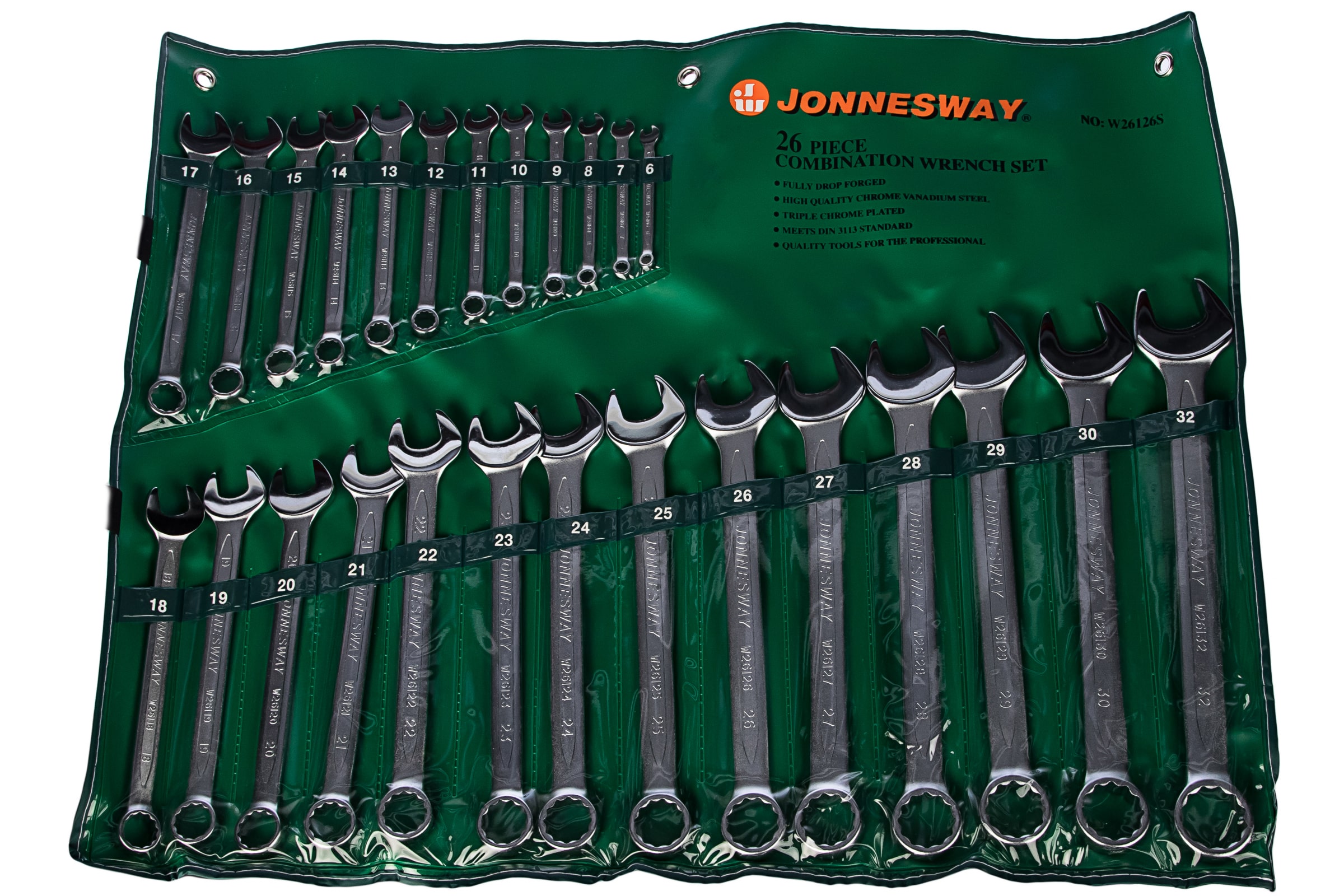 Набор ключей Jonnesway W26126S 26 шт. 6 - 32 мм