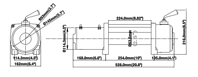 Лебедка 4REVO 4R-W093B-12