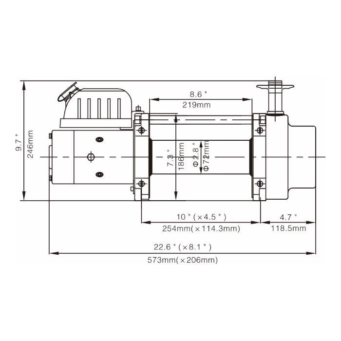 Лебедка Runva EWN12000U24V